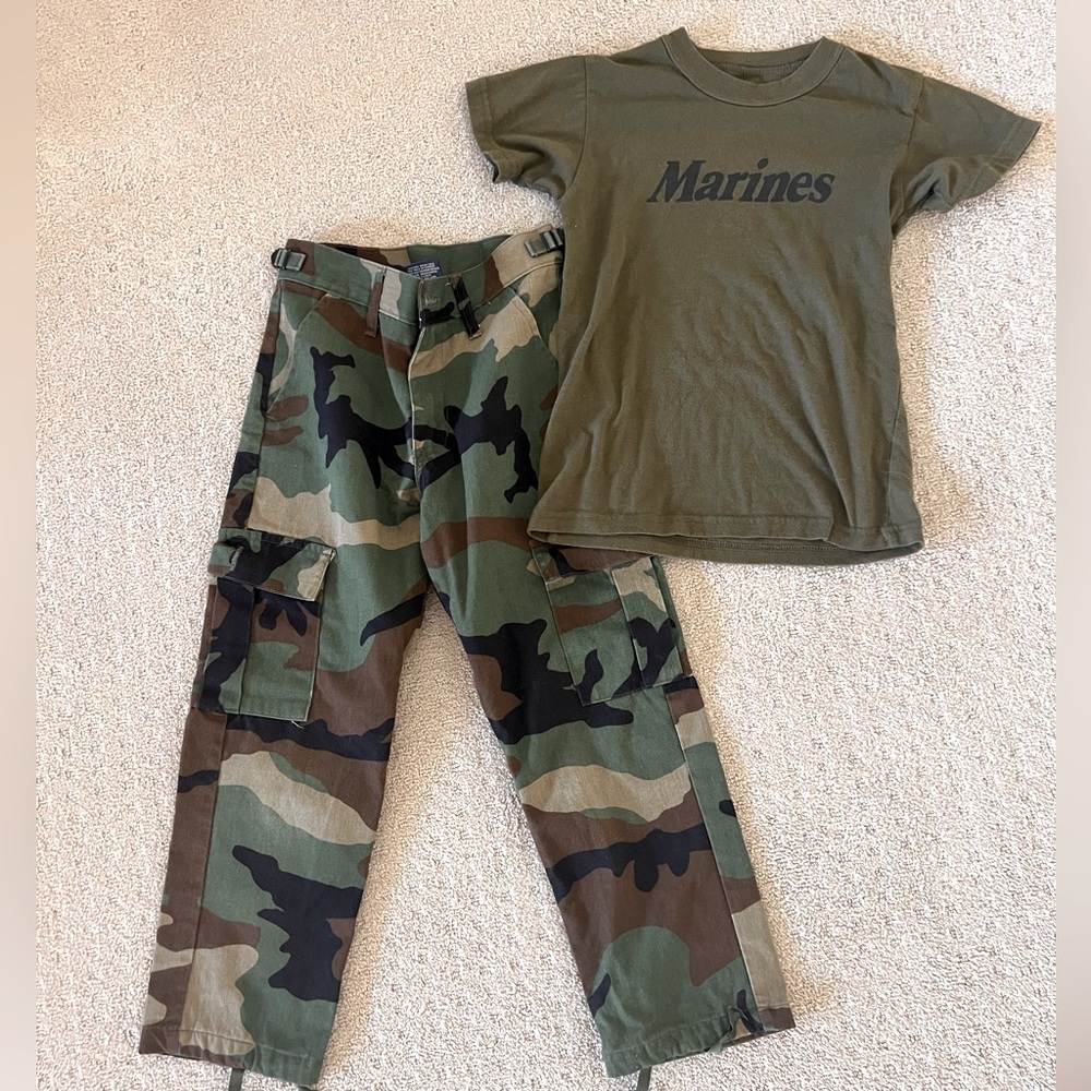Kids Marines and Camo Pants Costume